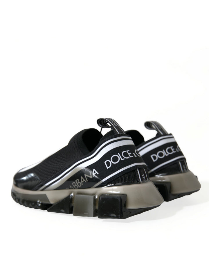 Dolce &amp; Gabbana Sample Sale Dolce &amp; Gabbana Black White Slip On Sneakers Sorrento Shoes - | Designer outlet