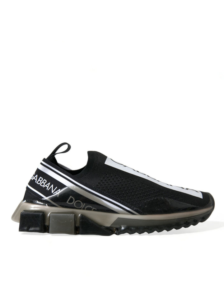 Dolce &amp; Gabbana Sample Sale Dolce &amp; Gabbana Black White Slip On Sneakers Sorrento Shoes - | Designer outlet