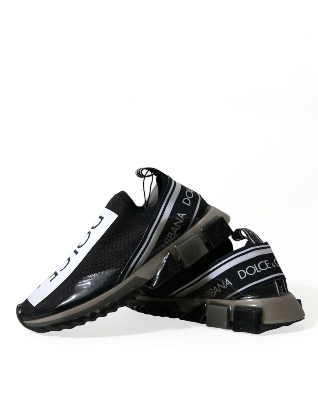 Dolce &amp; Gabbana Sample Sale Dolce &amp; Gabbana Black White Slip On Sneakers Sorrento Shoes - | Designer outlet