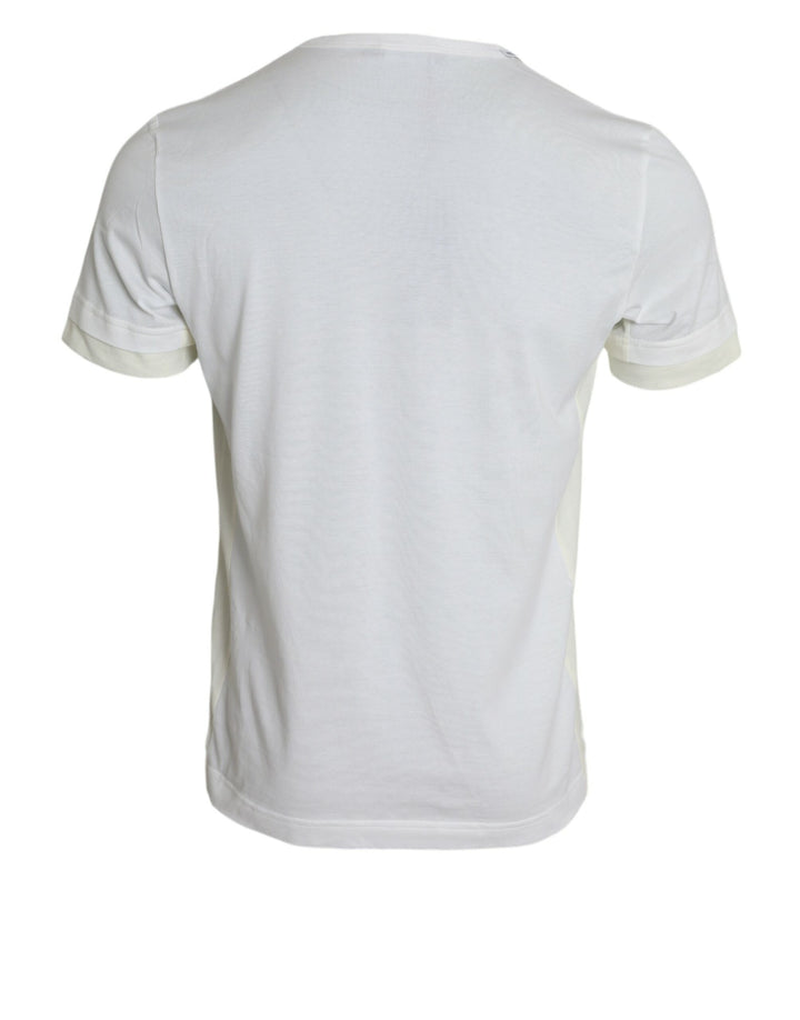 Dolce &amp; Gabbana White Cotton Pocket Short Sleeves T-shirt by Dolce &amp; Gabbana outlet now on sale