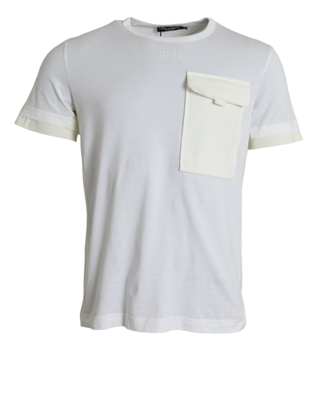 Dolce &amp; Gabbana White Cotton Pocket Short Sleeves T-shirt by Dolce &amp; Gabbana outlet now on sale