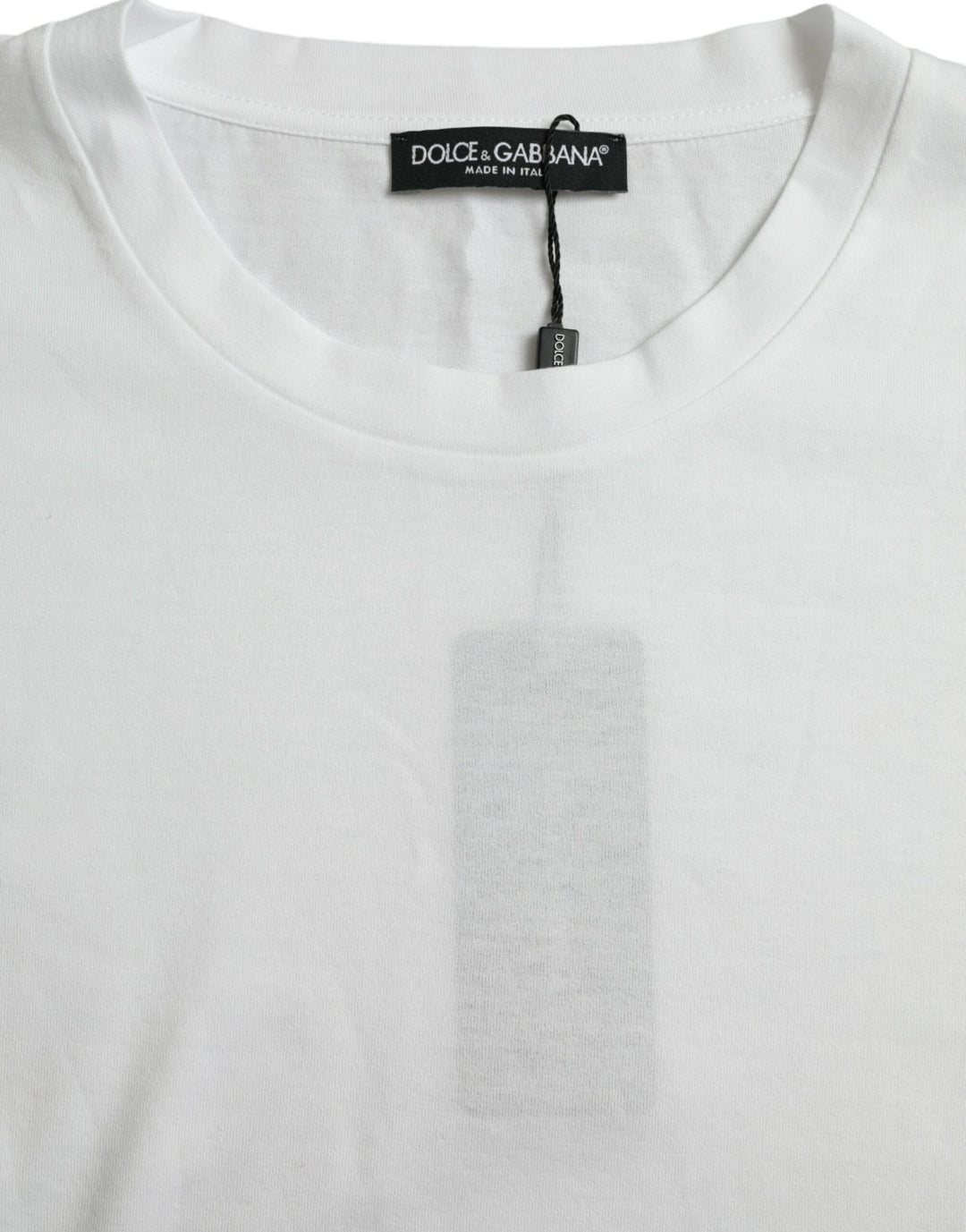 Dolce &amp; Gabbana White Cotton Short Sleeves Crewneck T-shirt by Dolce &amp; Gabbana outlet now on sale