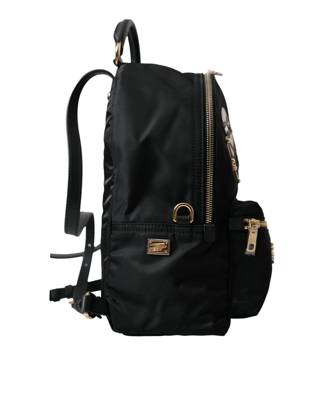 Dolce & Gabbana - Dolce & Gabbana Elegant Embellished Black Backpack - BAG1154 - Ask Me Wear