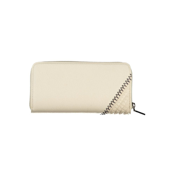 Desigual Beige Chic Wallet with Contrasting Accents