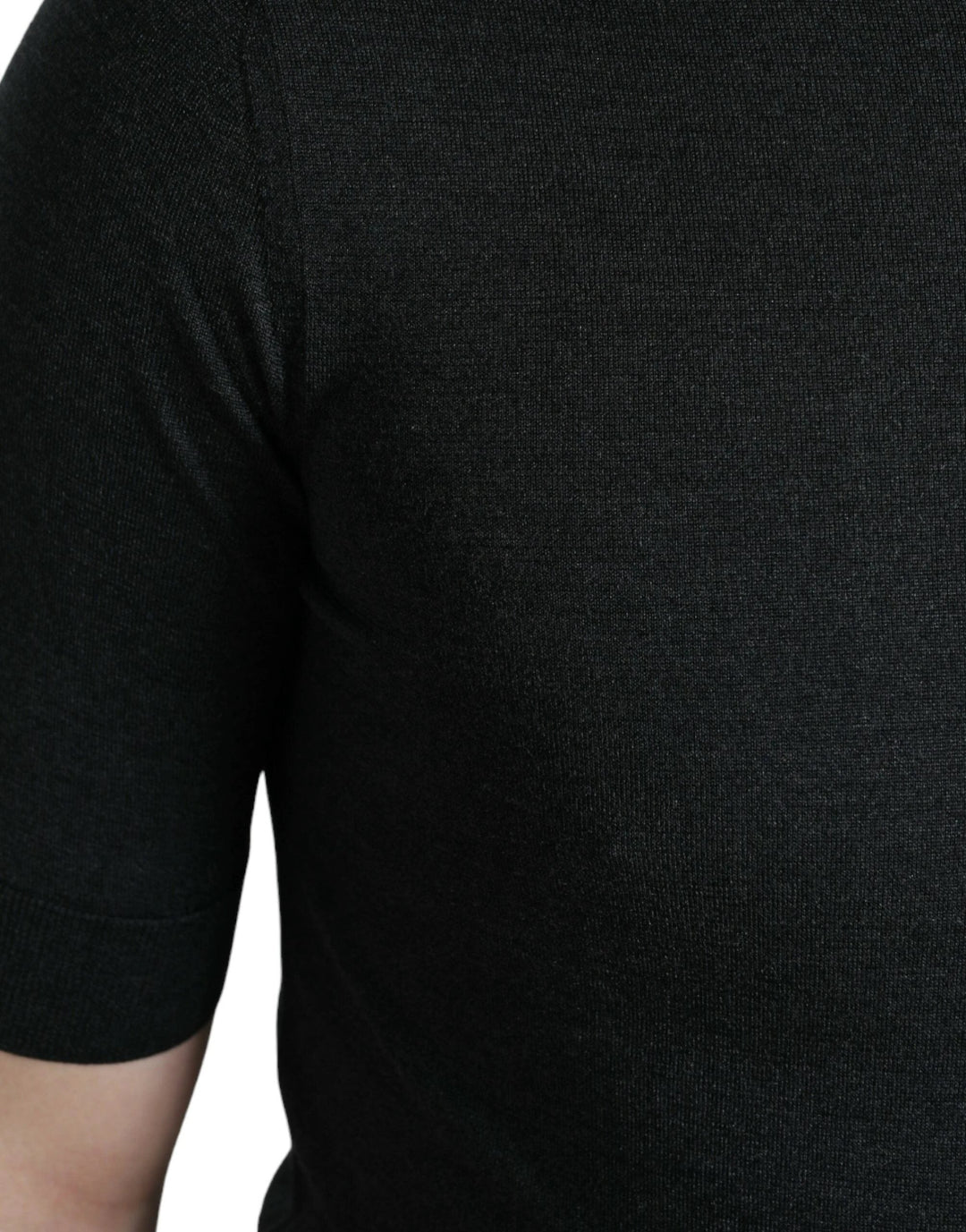 Dolce &amp; Gabbana Sample Sale Dolce &amp; Gabbana Dark Gray Crew Neck Short Sleeves T-shirt - | Designer outlet