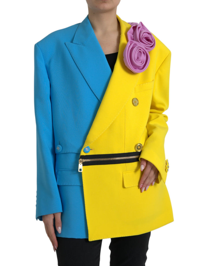 Dolce & Gabbana - Dolce & Gabbana Multicolor Patchwork Trench Coat Jacket - JKT4053 - 40 - Ask Me Wear