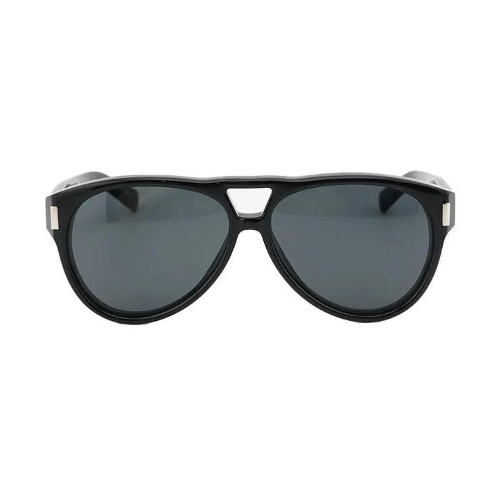 Saint Laurent Sunglasses Square Full Rim, Black Frame And Black Lens
