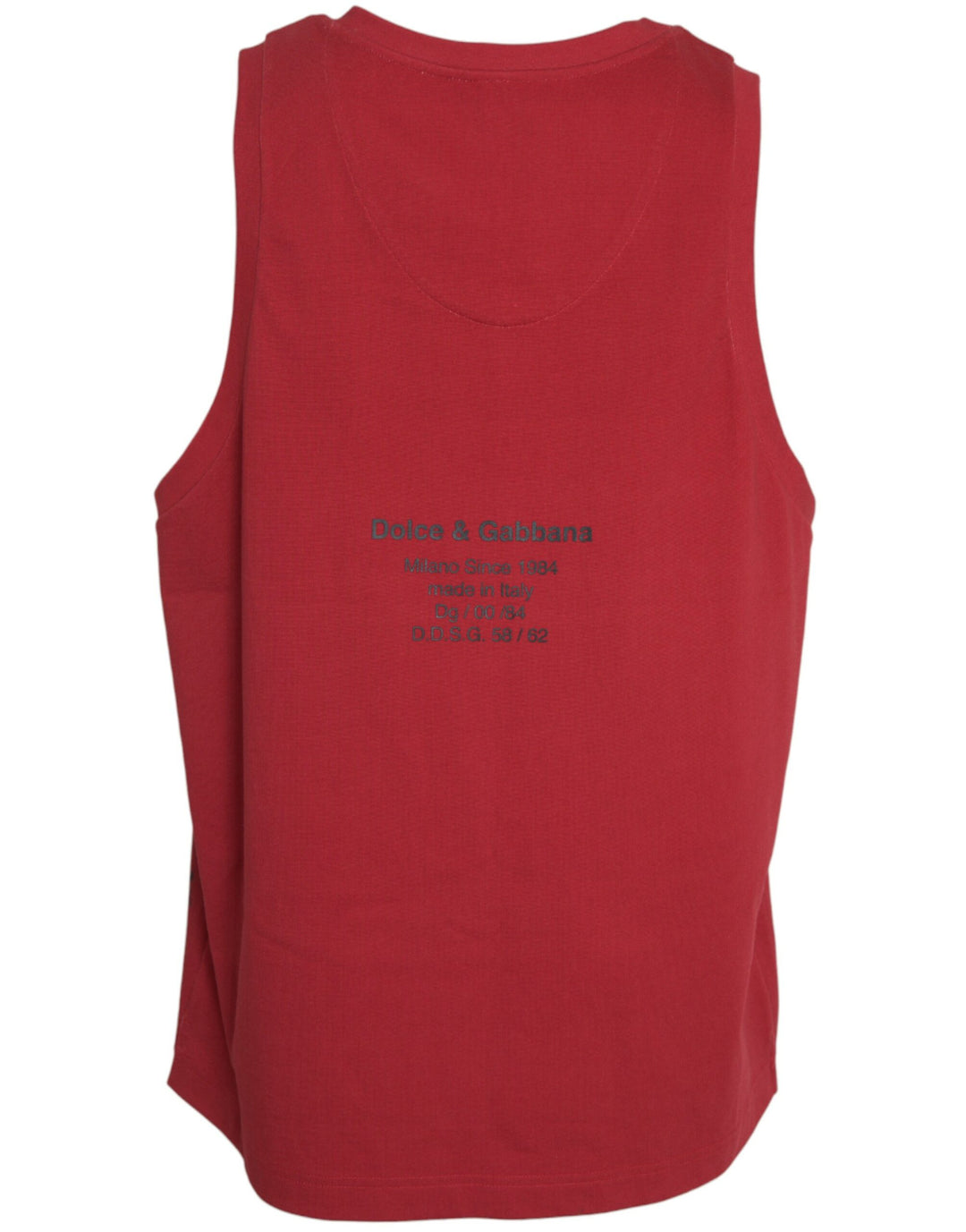 Dolce &amp; Gabbana Sample Sale Dolce &amp; Gabbana Red Leopard Print Sleeveless Tank T-shirt - | Designer outlet