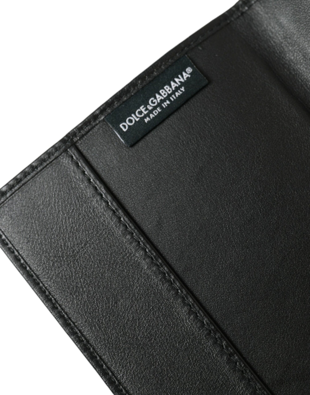 Dolce & Gabbana - Dolce & Gabbana Black Exotic Skin Leather Long Bifold Passport Holder - SMY101314 - Ask Me Wear