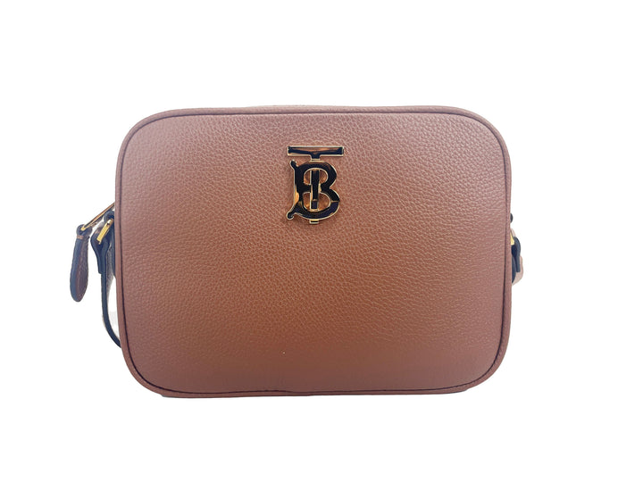 Burberry - Burberry Small Leather Tan Camera Crossbody TB Logo Bag - 7410 - Ask Me Wear