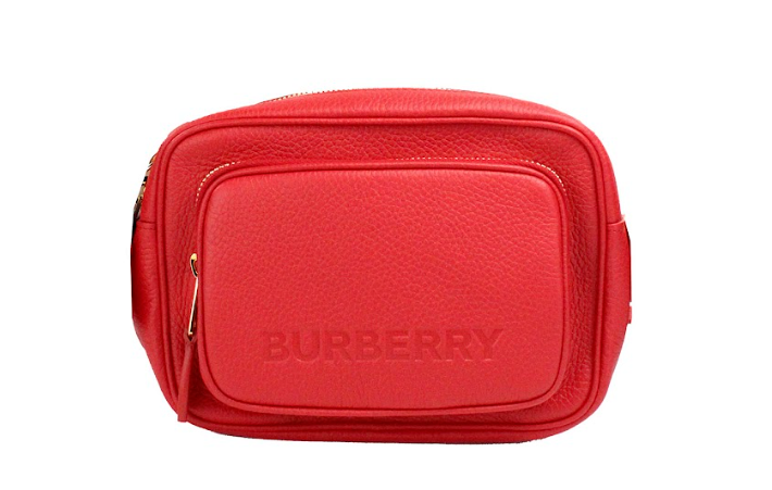 Burberry - Burberry Small Branded Bright Red Grainy Leather Camera Crossbody Bag - 35029 - Ask Me Wear