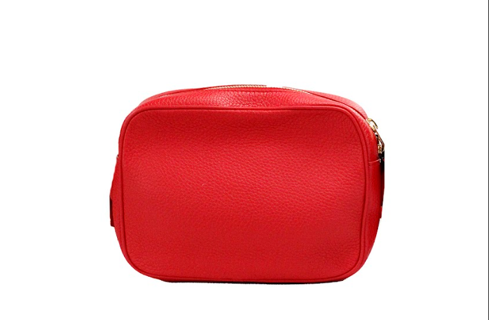 Burberry - Burberry Small Branded Bright Red Grainy Leather Camera Crossbody Bag - 35029 - Ask Me Wear