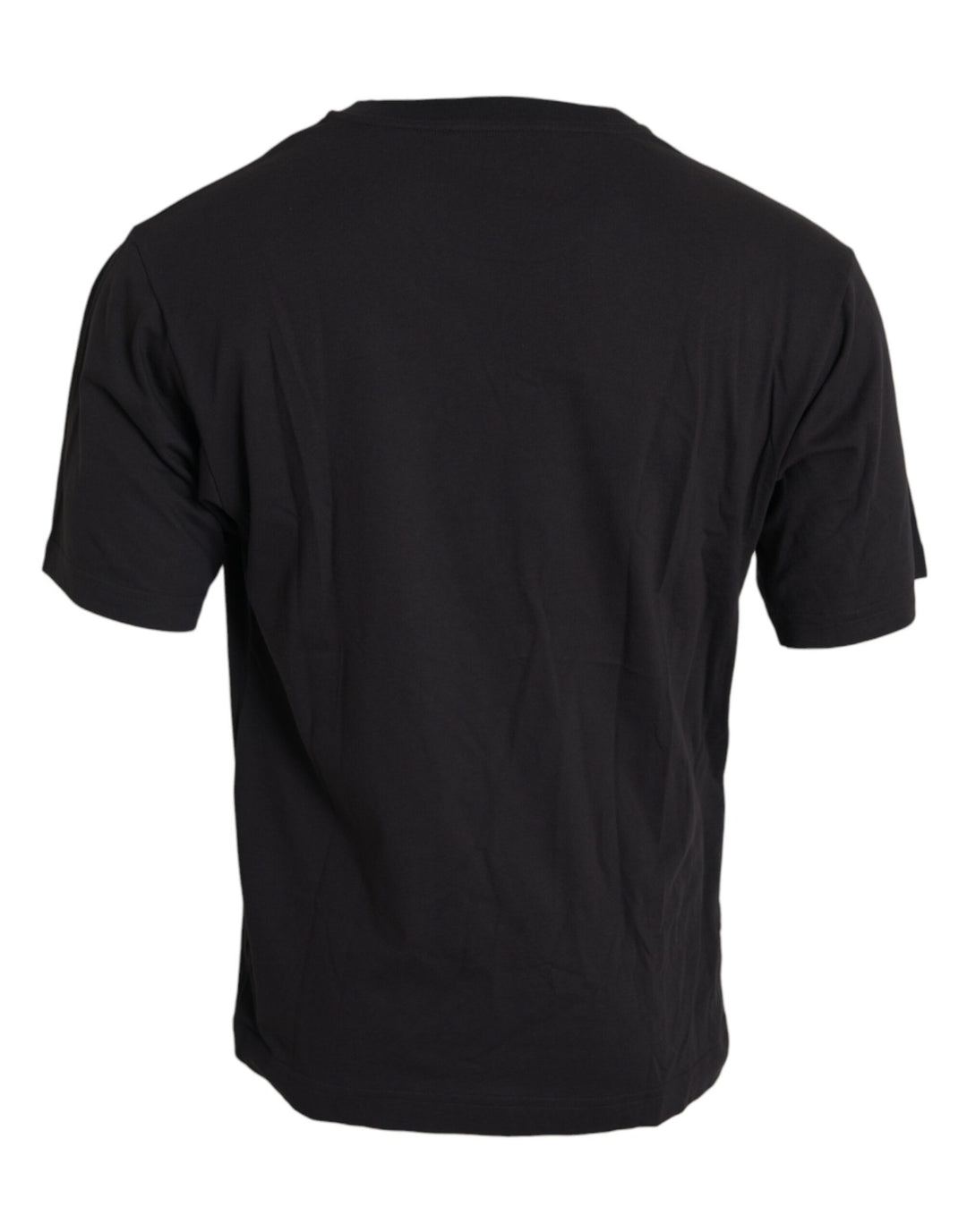 Dolce &amp; Gabbana Sample Sale Dolce &amp; Gabbana Black Printed Pocket Cotton Crewneck T-shirt - | Designer outlet
