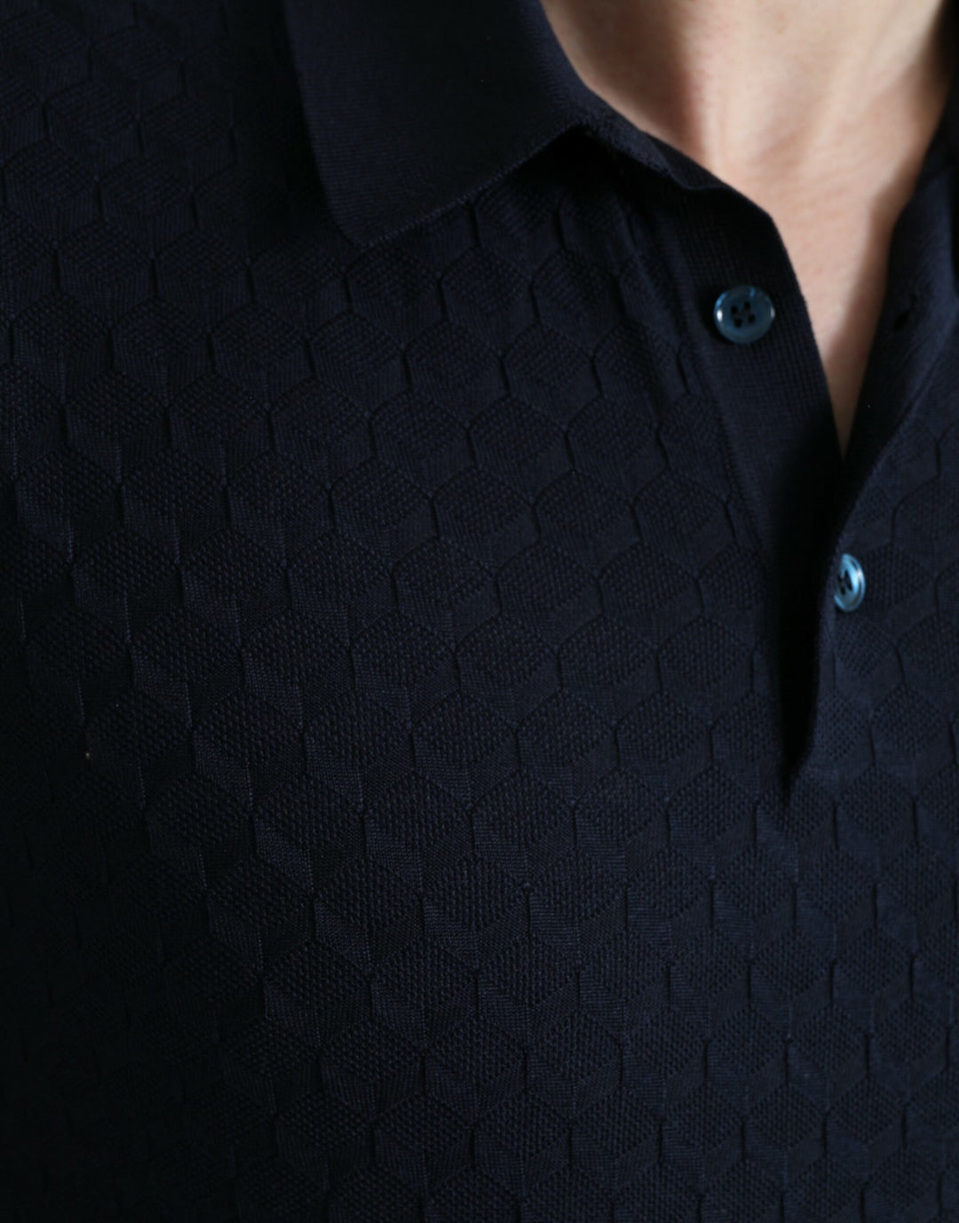 Dolce &amp; Gabbana Sample Sale Dolce &amp; Gabbana Dark Blue Collared Short Sleeve Polo T-shirt - | Designer outlet