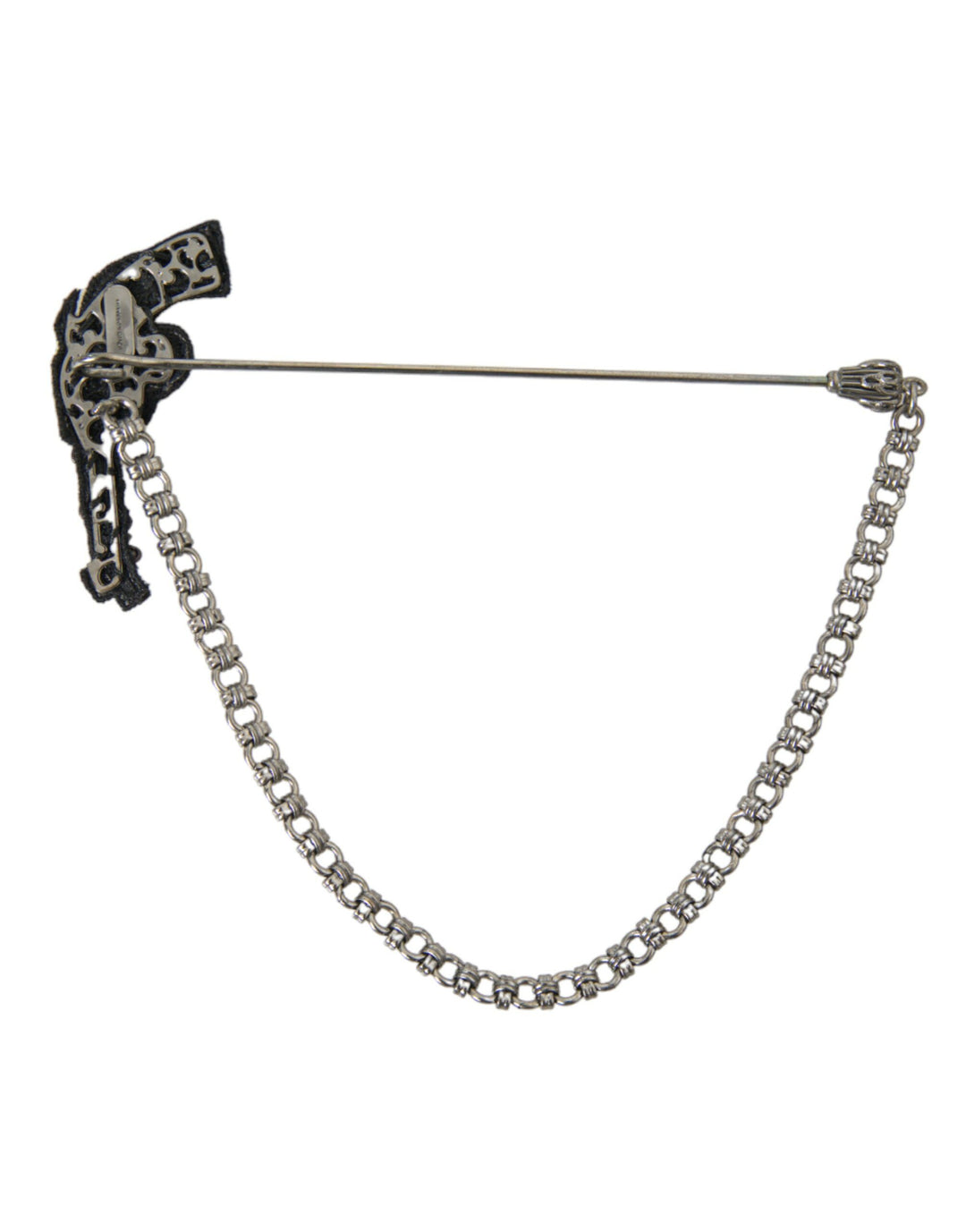 Dolce &amp; Gabbana Sample Sale Dolce &amp; Gabbana Brass Copper Silk Revolver Gun Men Brooch Lapel Pin - | Designer outlet