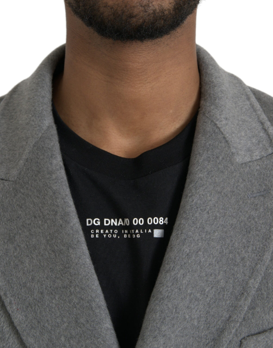 Dolce & Gabbana - Dolce & Gabbana Gray Double Trench Coat Cashmere Jacket - JKT3847 - 48 - Ask Me Wear