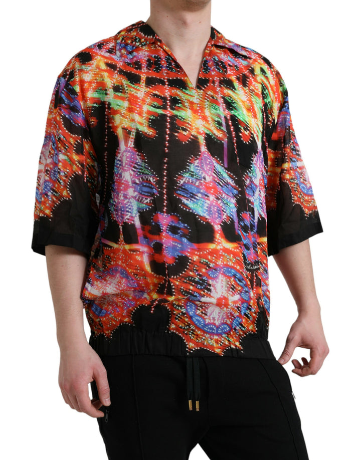 Dolce &amp; Gabbana Sample Sale Dolce &amp; Gabbana Multicolor Luminarie Print Cotton T-shirt - | Designer outlet