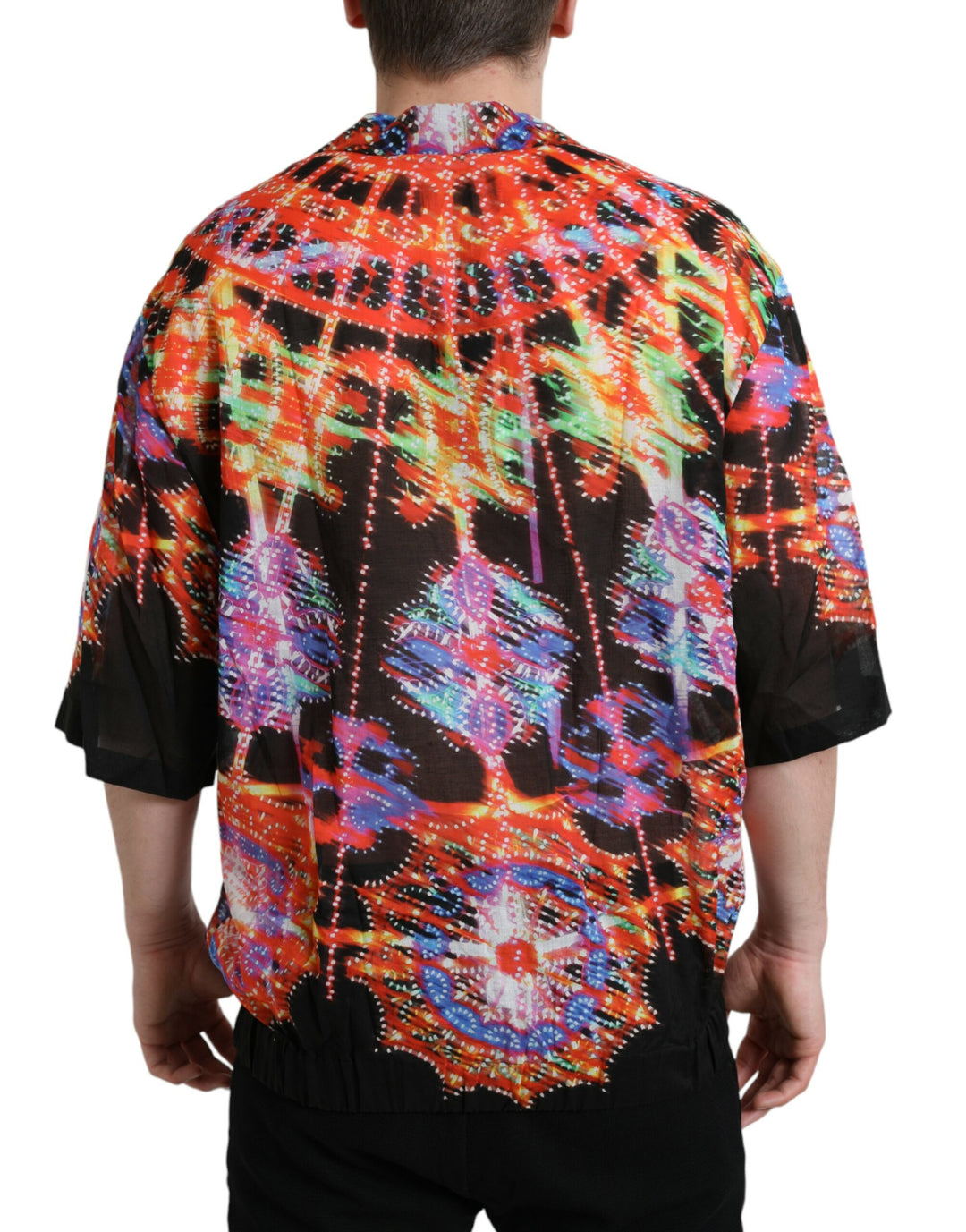 Dolce &amp; Gabbana Sample Sale Dolce &amp; Gabbana Multicolor Luminarie Print Cotton T-shirt - | Designer outlet