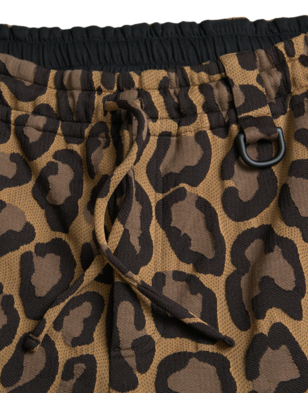 Dolce &amp; Gabbana Sample Sale Dolce &amp; Gabbana Brown Leopard Print Polyester Jogger Pants - | Designer outlet