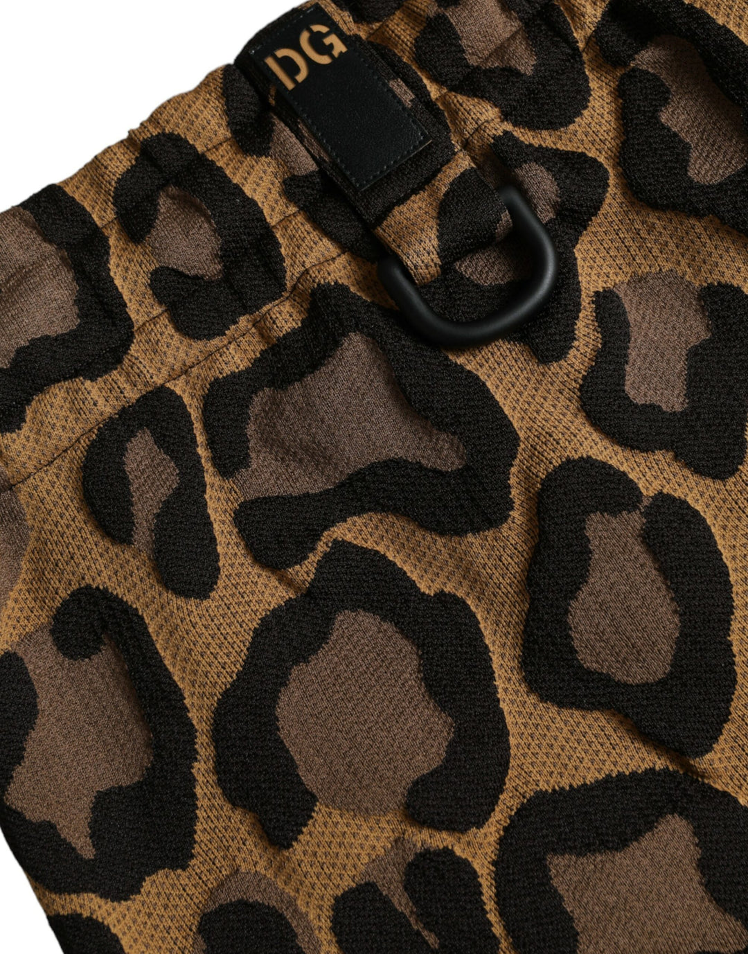 Dolce &amp; Gabbana Sample Sale Dolce &amp; Gabbana Brown Leopard Print Polyester Jogger Pants - | Designer outlet