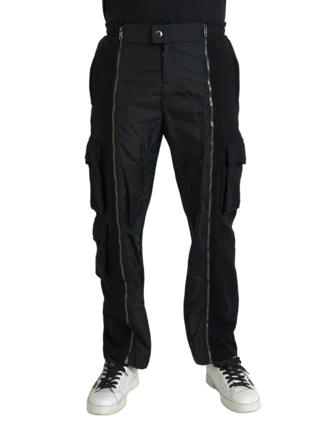 Dolce &amp; Gabbana Black Cotton Blend Skinny Pants by Dolce &amp; Gabbana outlet now on sale