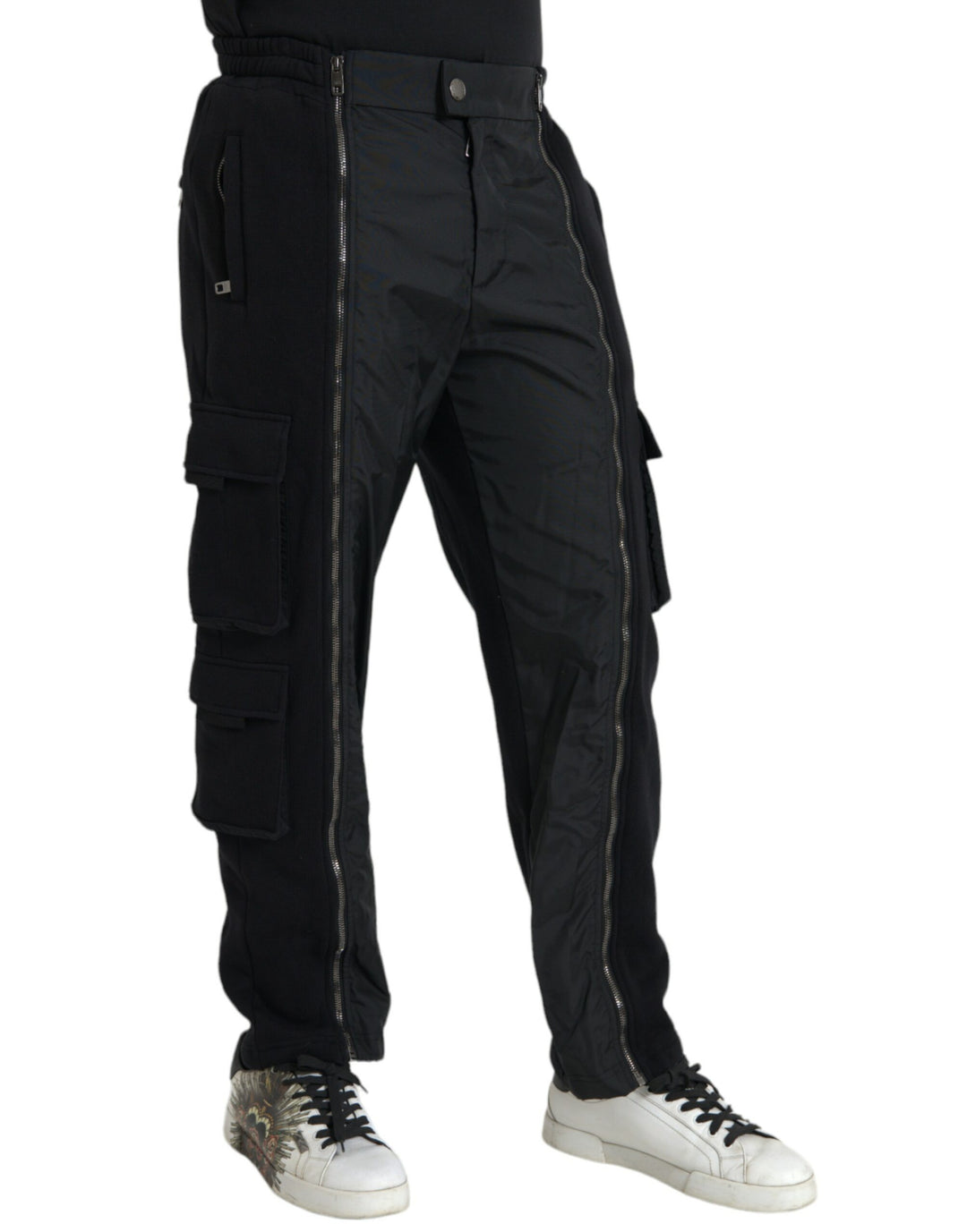 Dolce &amp; Gabbana Sample Sale Dolce &amp; Gabbana Black Cotton Blend Skinny Pants - | Designer outlet