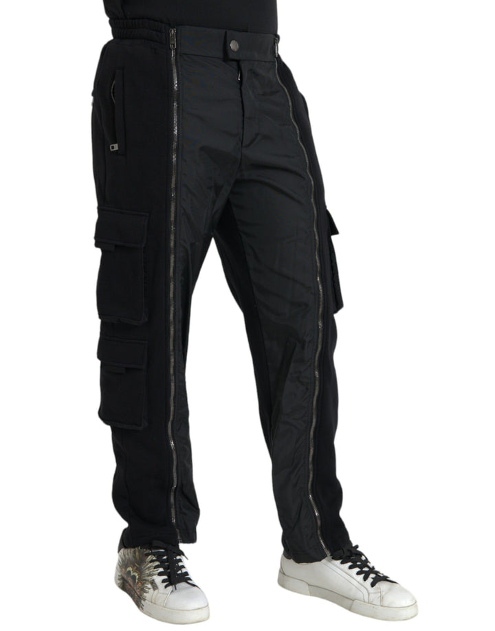 Dolce &amp; Gabbana Sample Sale Dolce &amp; Gabbana Black Cotton Blend Skinny Pants - | Designer outlet