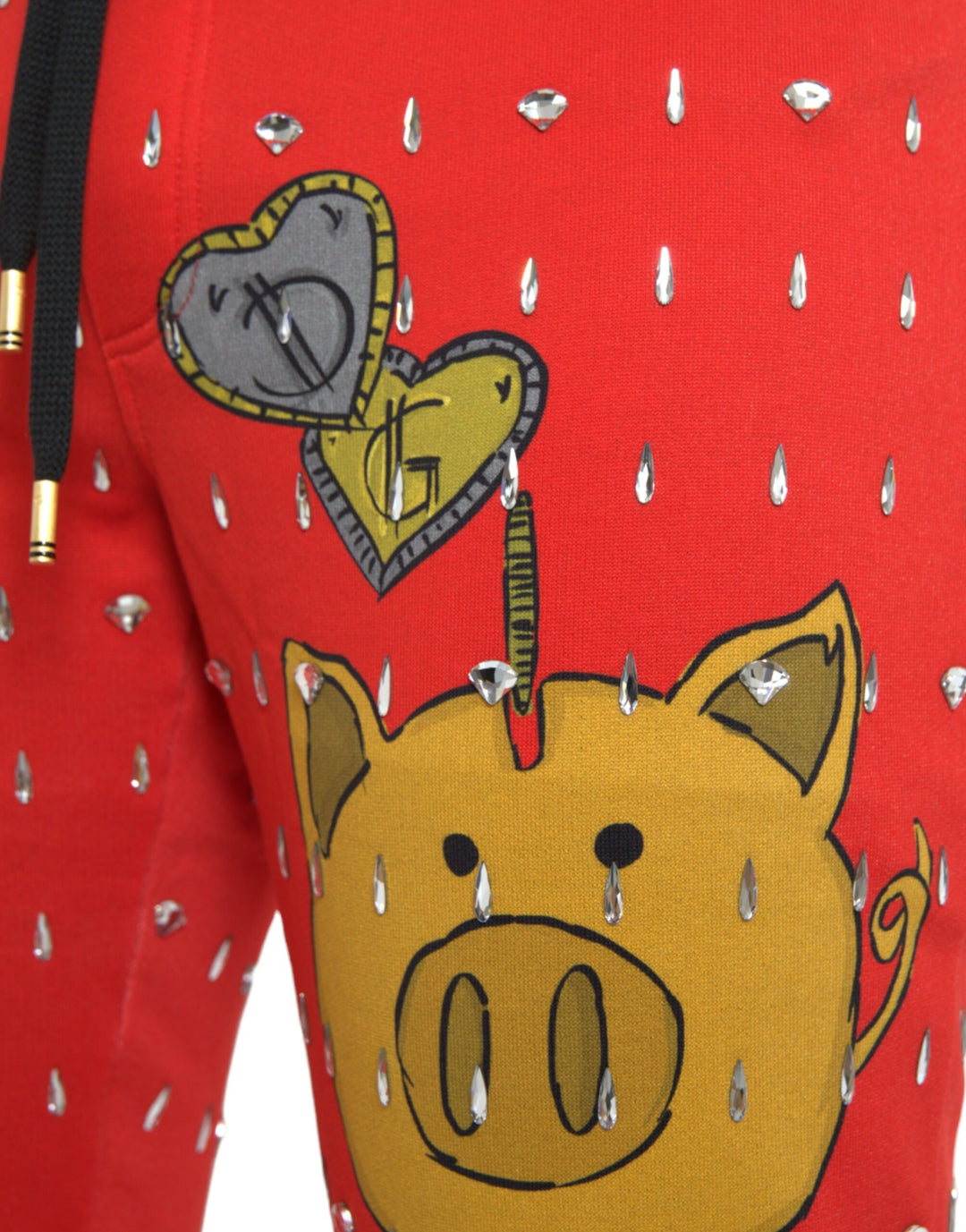 Dolce &amp; Gabbana Red Year Of The Pig Jogger Sweatpants Pants by Dolce &amp; Gabbana outlet now on sale