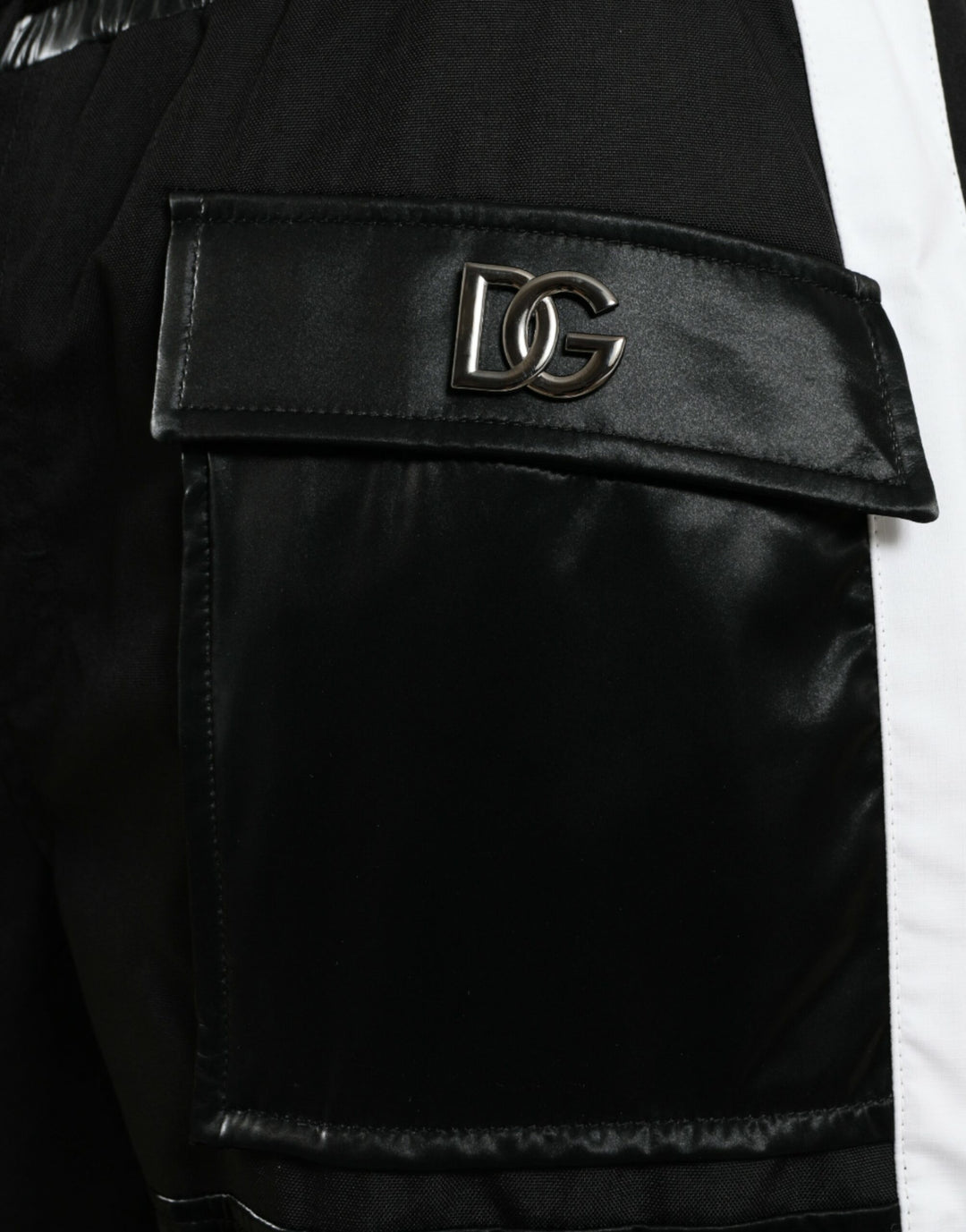 Dolce &amp; Gabbana Sample Sale Dolce &amp; Gabbana Black Nylon Cargo Jogger Men Sweatpants Pants - | Designer outlet