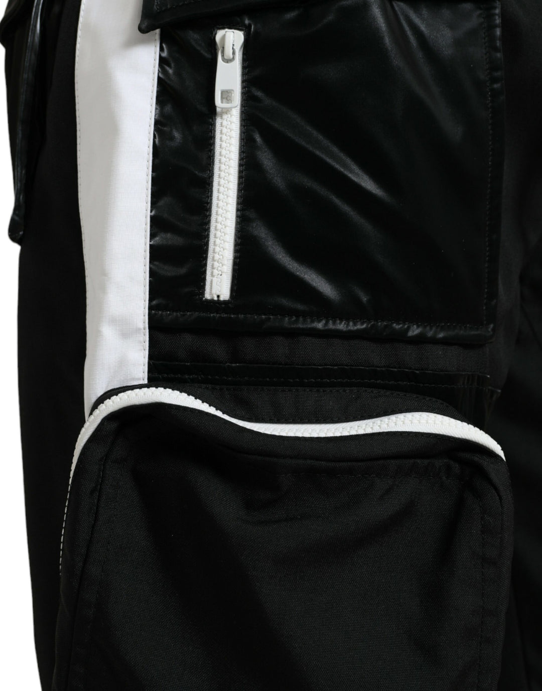 Dolce &amp; Gabbana Sample Sale Dolce &amp; Gabbana Black Nylon Cargo Jogger Men Sweatpants Pants - | Designer outlet