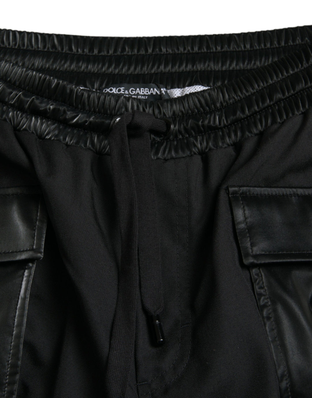 Dolce &amp; Gabbana Sample Sale Dolce &amp; Gabbana Black Nylon Cargo Jogger Men Sweatpants Pants - | Designer outlet