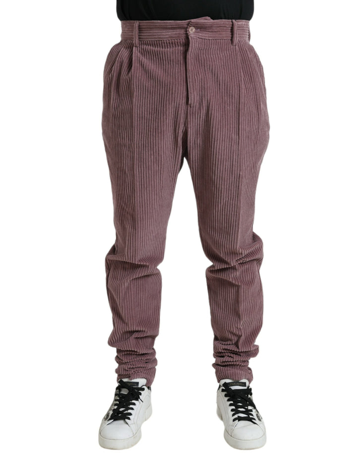Dolce &amp; Gabbana Sample Sale Dolce &amp; Gabbana Purple Corduroy Cotton Stretch Skinny Pants - | Designer outlet