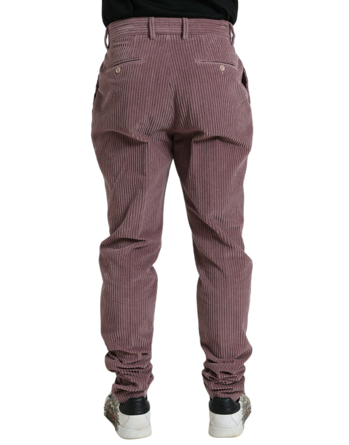 Dolce &amp; Gabbana Sample Sale Dolce &amp; Gabbana Purple Corduroy Cotton Stretch Skinny Pants - | Designer outlet