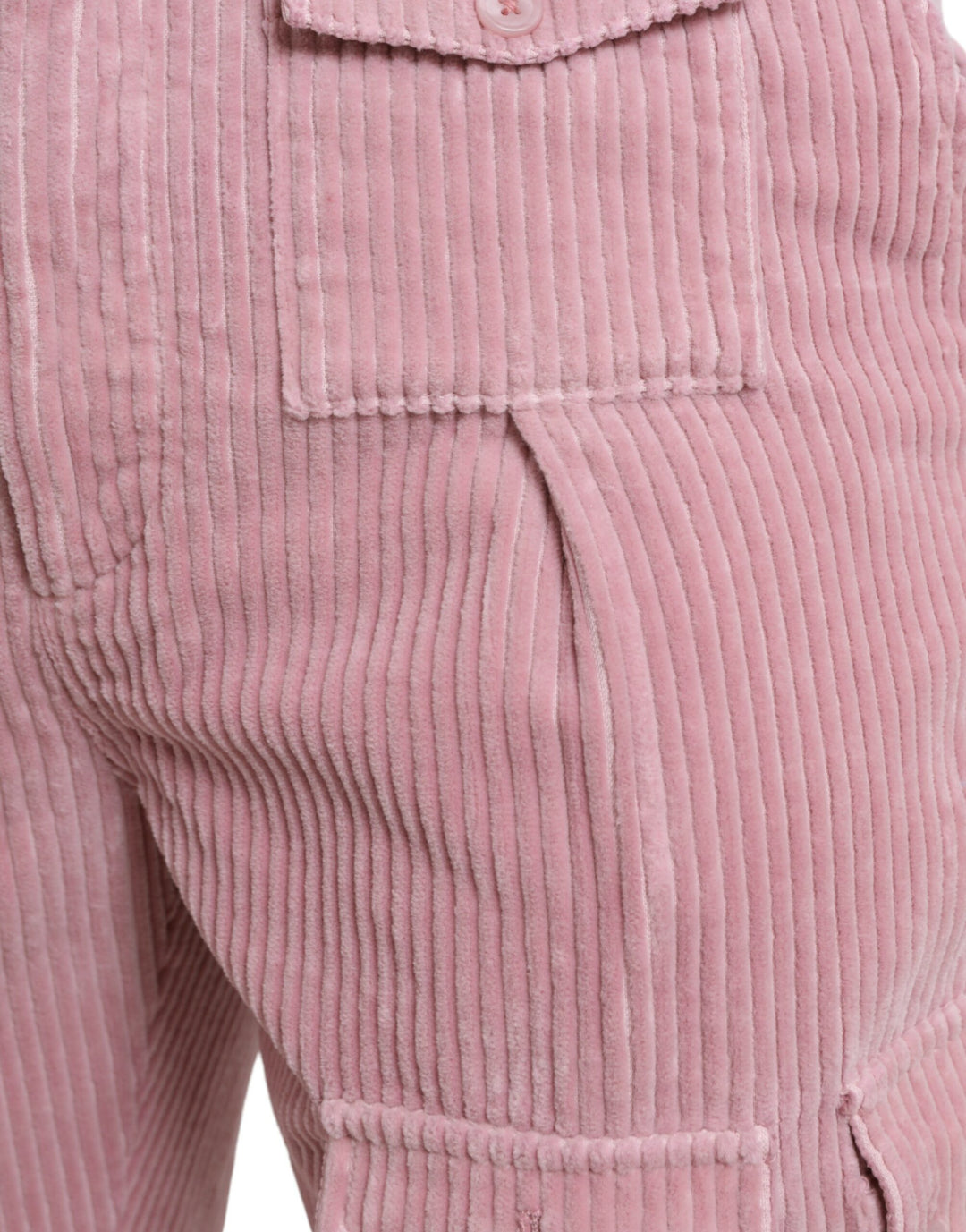 Dolce &amp; Gabbana Sample Sale Dolce &amp; Gabbana Pink Corduroy Cotton Stretch Skinny Cargo Jeans - | Designer outlet