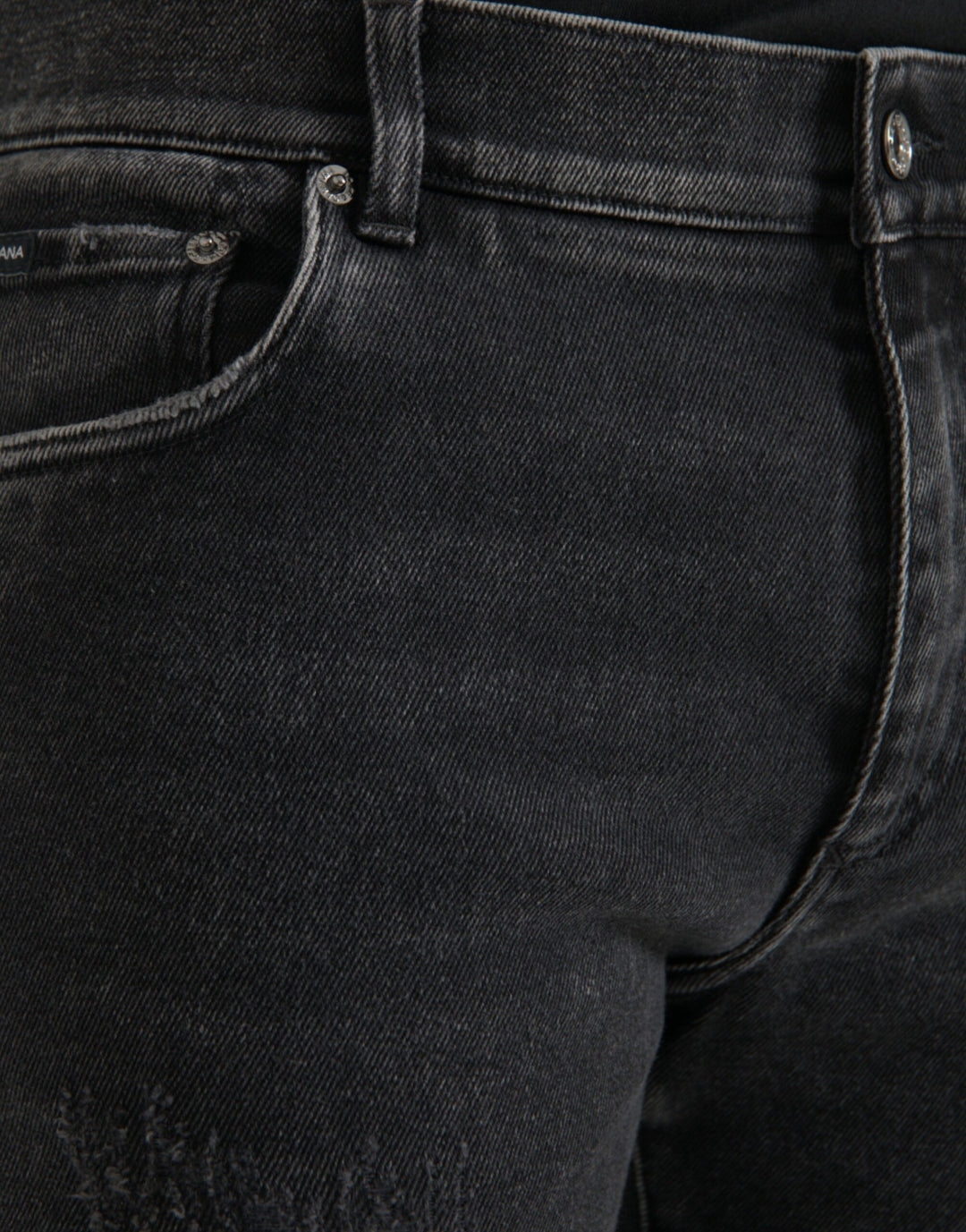 Dolce &amp; Gabbana Sample Sale Dolce &amp; Gabbana Gray Cotton Stretch Skinny Denim Logo Jeans - | Designer outlet
