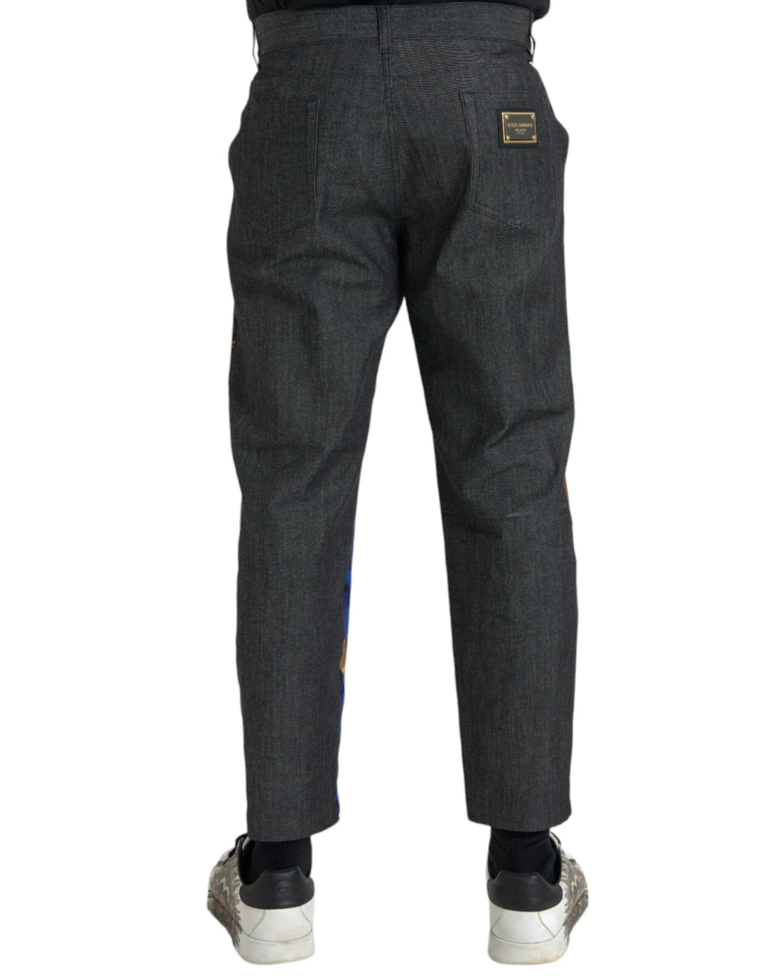 Dolce &amp; Gabbana Multicolor Tiger Leopard Cotton Loose Tapered Pants by Dolce &amp; Gabbana outlet now on sale