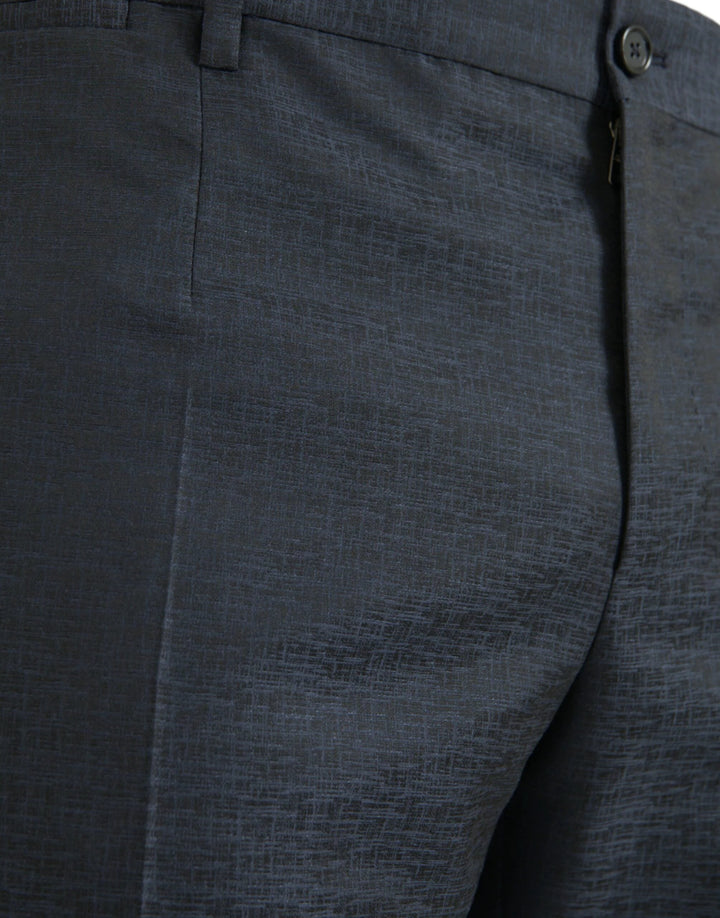 Dolce &amp; Gabbana Blue Wool Men Skinny Dress Pants by Dolce &amp; Gabbana outlet now on sale