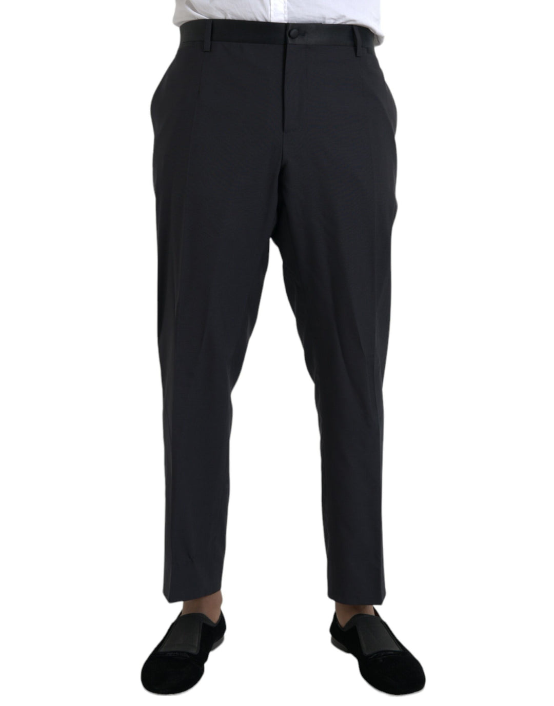 Dolce & Gabbana Dress Pants Blue Wool Slim Fit Ask Me Wear Dolce & Gabbana Dress Pants Blue Wool Slim Fit Ask Me Wear