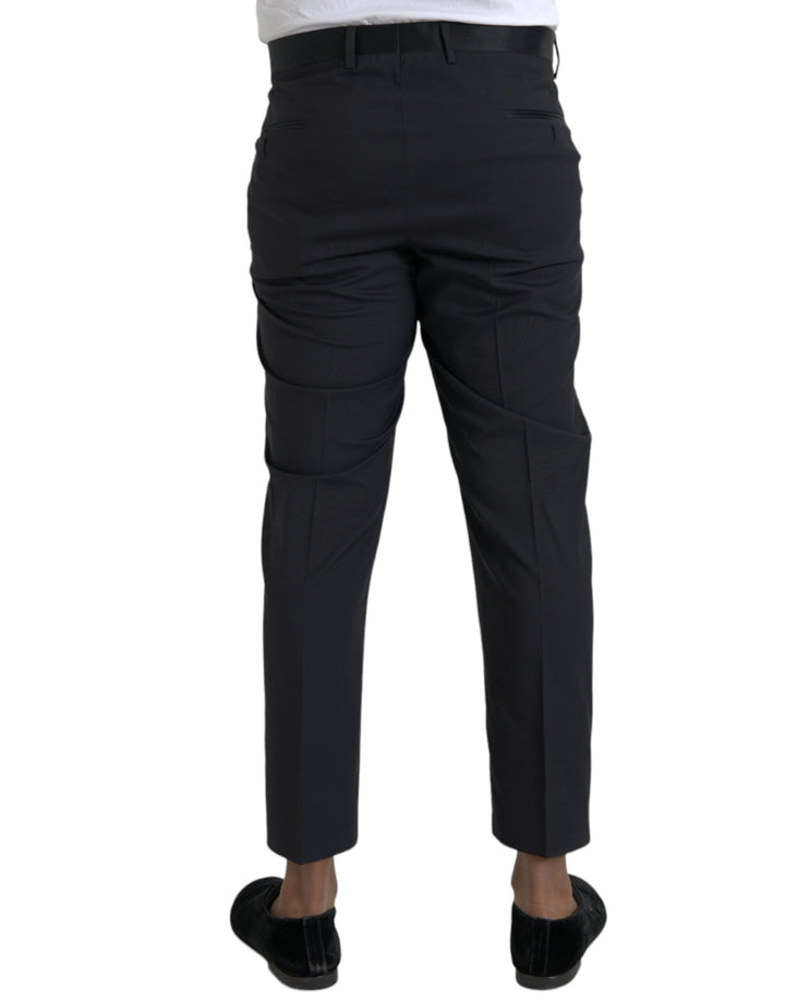 Dolce &amp; Gabbana Blue Wool Men Skinny Dress Pants by Dolce &amp; Gabbana outlet now on sale