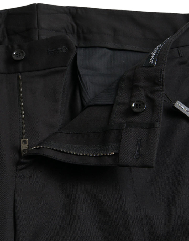 Dolce & Gabbana Sample Sale Dolce & Gabbana Black Cotton Stretch Skinny Dress Pants - | Designer outlet