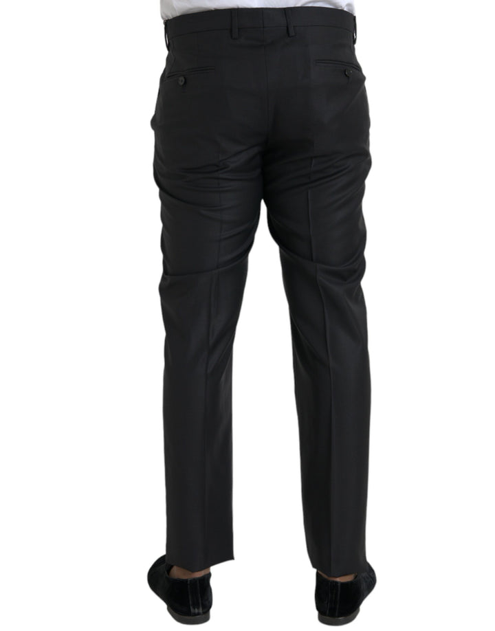 Dolce &amp; Gabbana Black Wool Silk Skinny Dress Pants by Dolce &amp; Gabbana outlet now on sale