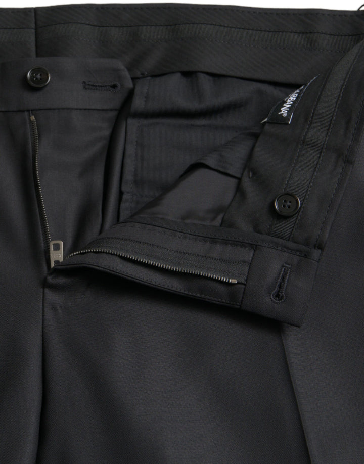 Dolce &amp; Gabbana Black Wool Silk Skinny Dress Pants by Dolce &amp; Gabbana outlet now on sale