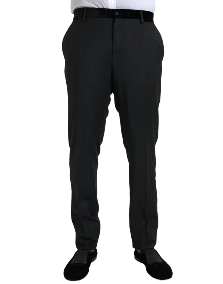Dolce &amp; Gabbana Black Silk Men Skinny Dress Pants by Dolce &amp; Gabbana outlet now on sale