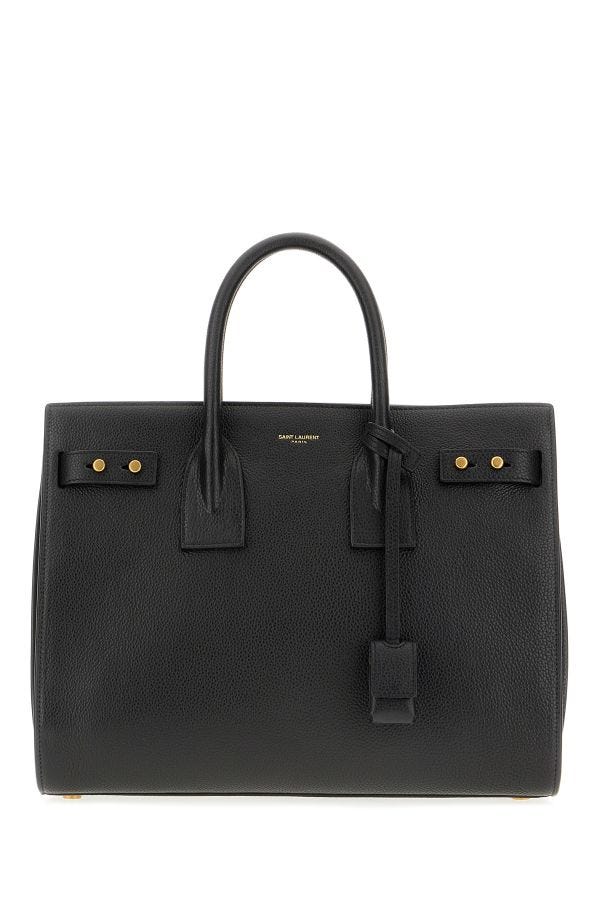 Saint Laurent - Saint Laurent Black Calf Leather Sac De Jour Handbag - 717447DTI0W_1000 - Ask Me Wear