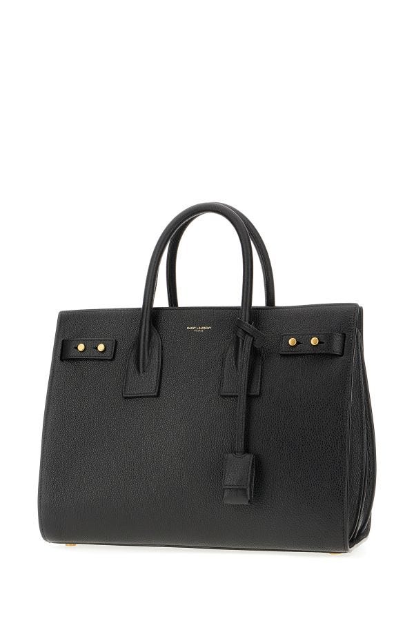 Saint Laurent - Saint Laurent Black Calf Leather Sac De Jour Handbag - 717447DTI0W_1000 - Ask Me Wear