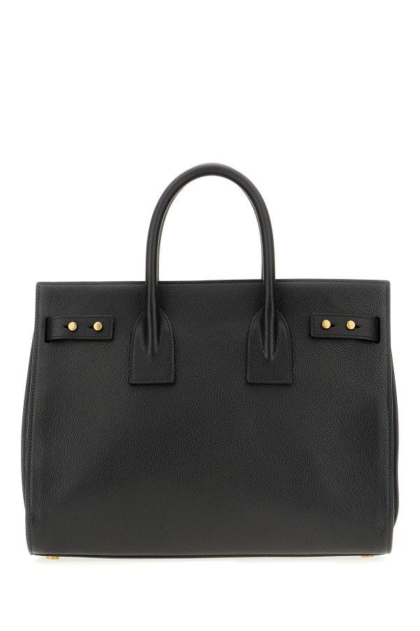 Saint Laurent - Saint Laurent Black Calf Leather Sac De Jour Handbag - 717447DTI0W_1000 - Ask Me Wear