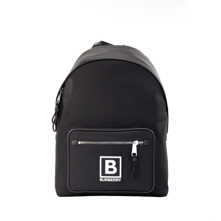 Burberry - Burberry Abbeydale Branded Stamp Black Nylon Backpack Shoulder Bookbag - 56125 - Ask Me Wear