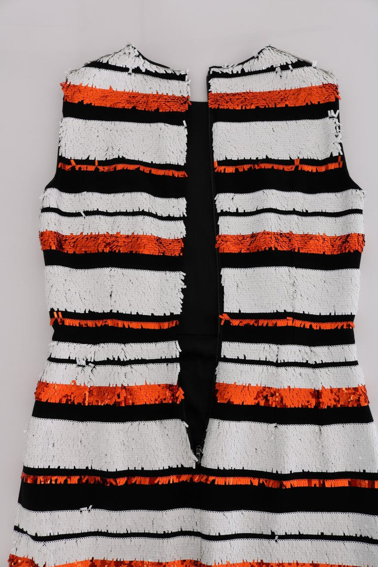 Dolce & Gabbana Sleeveless Striped Sheath Dress