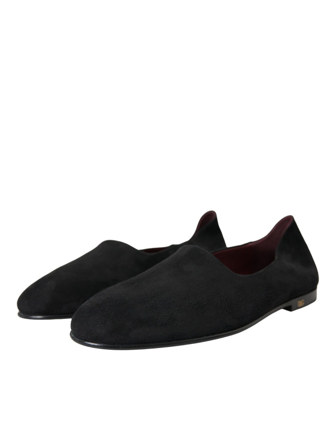 Dolce &amp; Gabbana Black Suede Loafers Formal Dress Slip On Shoes by Dolce &amp; Gabbana outlet now on sale