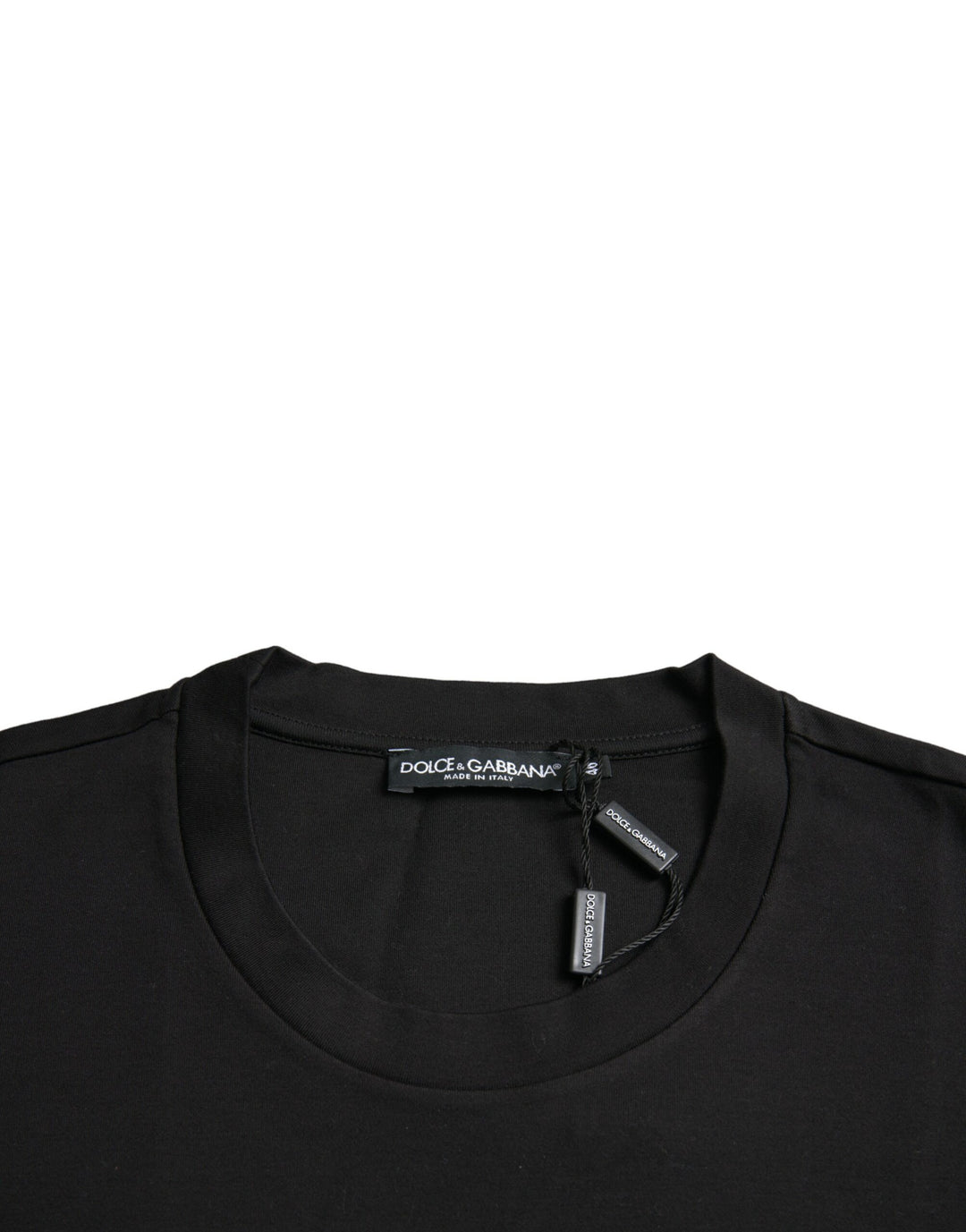 Dolce &amp; Gabbana Black With Love Always Crew Neck Top T-shirt by Dolce &amp; Gabbana outlet now on sale